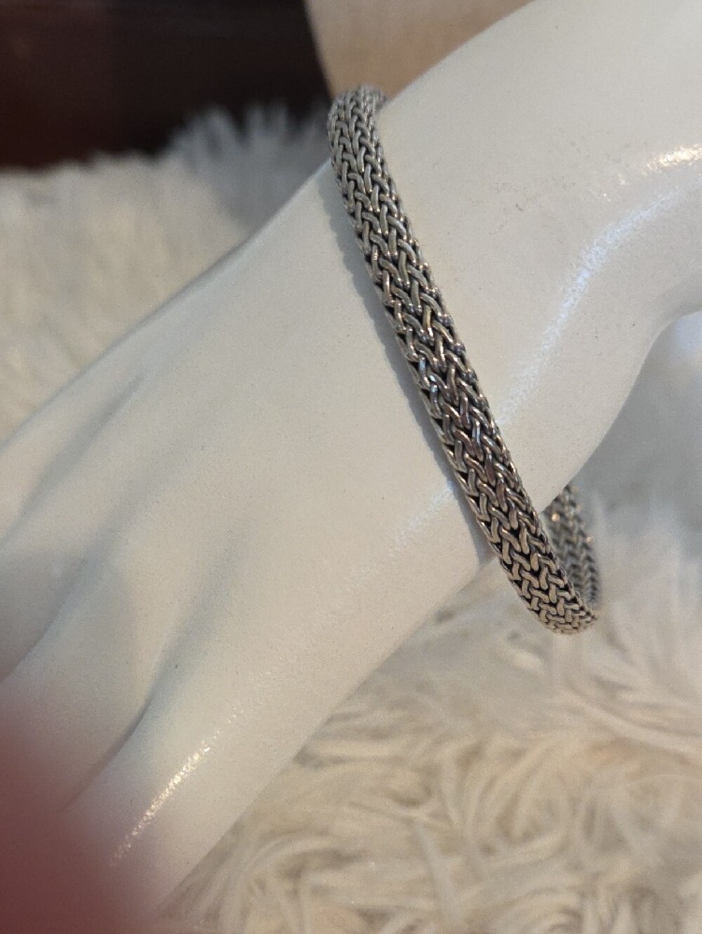 Robert Manse Bali Designs Sterling & 18K Gold Accent Chain Bracelet NIB - Picture 5 of 11